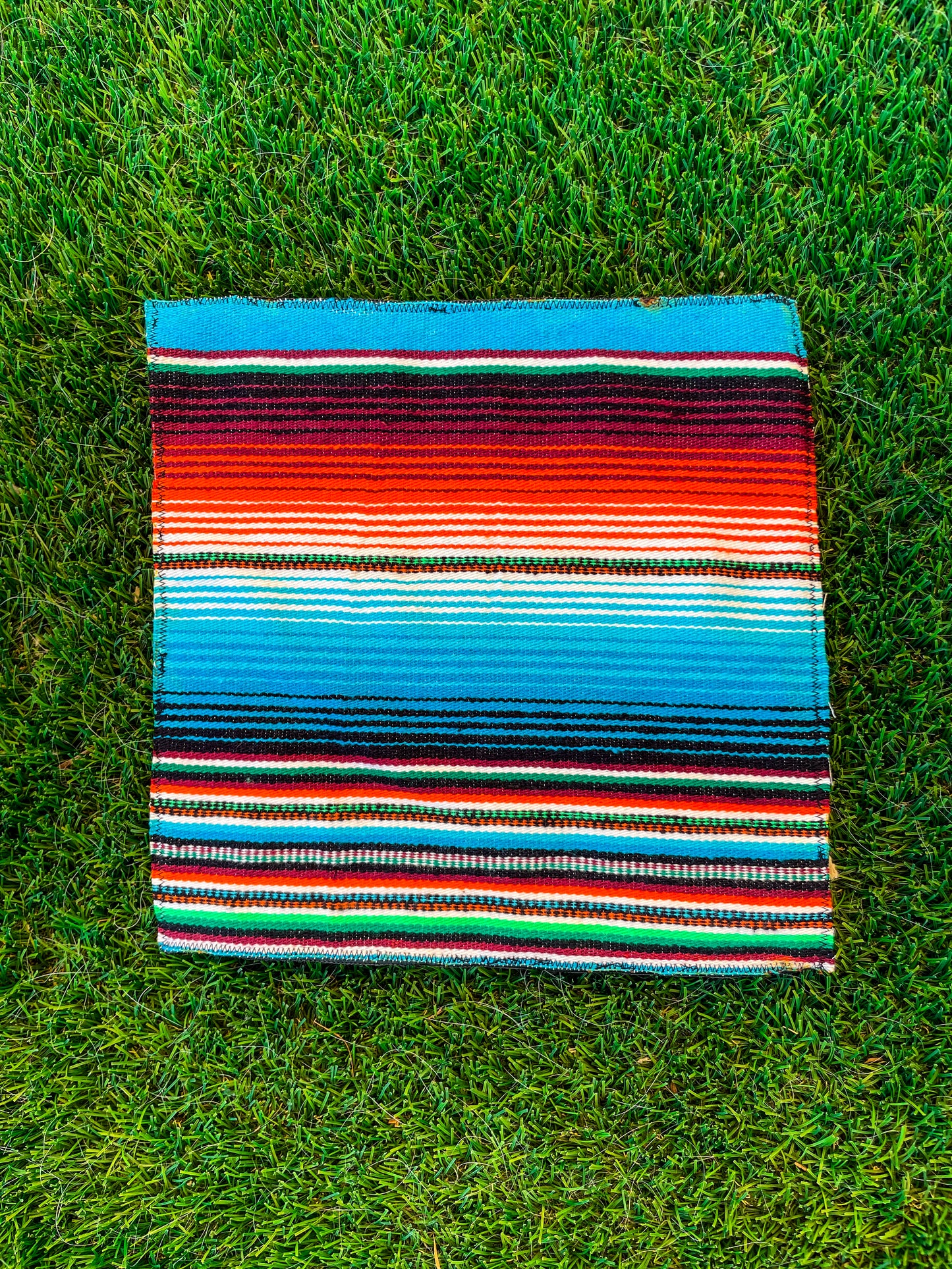 Zarape Towel Azul y Rojo
